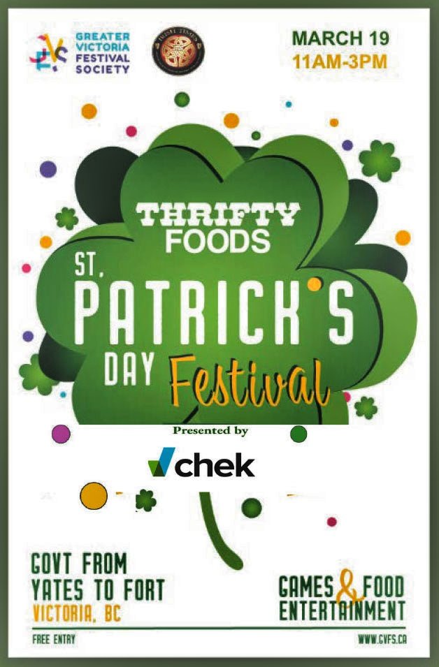 COOKEILIDH (@cookeilidh) on Twitter photo Let's keep the Irish festivities going with the St. Patrick's Festival downtown Victoria, Sunday, March 19fh from 11 to 3pm. We'll be wrapping things up with a set from 2 to 3.
Get your Green On, and let's keep this party going!! ๐โ๏ธ <a href="/gvfsvic/">GVFestivalSociety</a> #yyj #victoriabc #StPatricks Let's keep the Irish festivities going with the St. Patrick's Festival downtown Victoria, Sunday, March 19fh from 11 to 3pm. We'll be wrapping things up with a set from 2 to 3.
Get your Green On, and let's keep this party going!! ๐โ๏ธ <a href="/gvfsvic/">GVFestivalSociety</a> #yyj #victoriabc #StPatricks