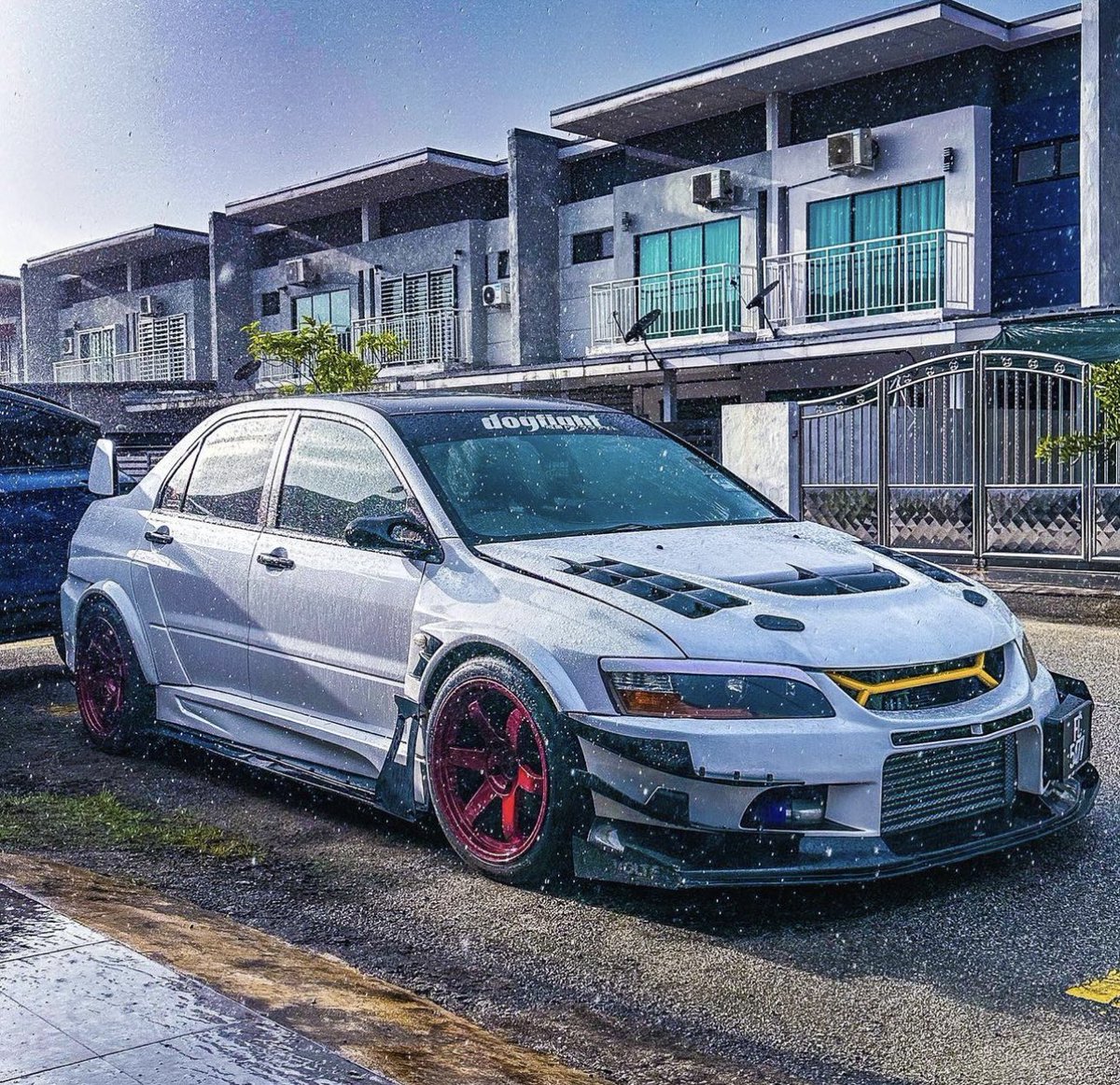 TunerScene's tweet photo. Aggressive Evo 😈 https://t.co/yM0Uvw5pGV