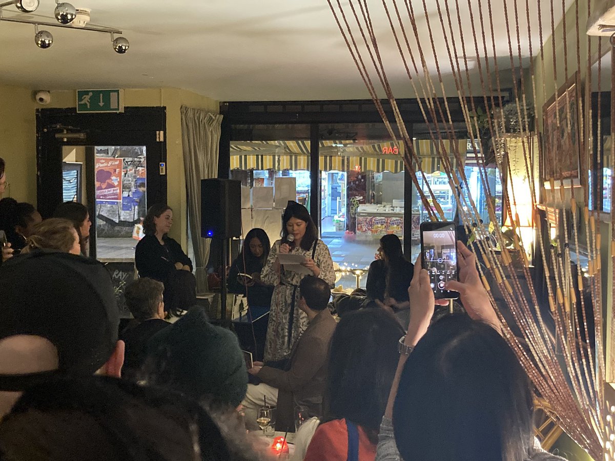 aeshields2's tweet photo. Happy publication day to ‘Tales from the City’! Big thanks to @sarajafari @tokenmagazine @STWevents for publishing my debut creative nonfic essay, I’m proud to be among 11 published &amp; emerging writers from London featured. Also, I did a public reading at the launch! So much fun. https://t.co/h8gnbdk8J5