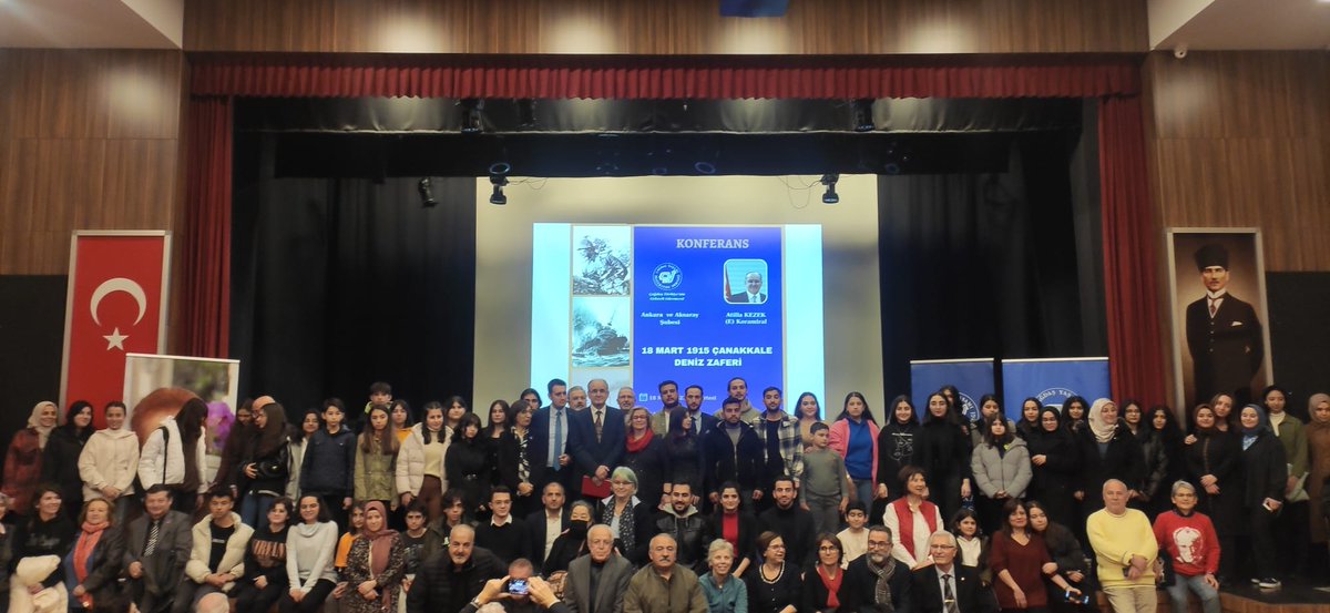 Bugün 2 konferansla Çanakkale Deniz Zaferimizi andık. Bize bu zaferi armağan eden ecdadımızın ruhları şad mekanları cennet olsun