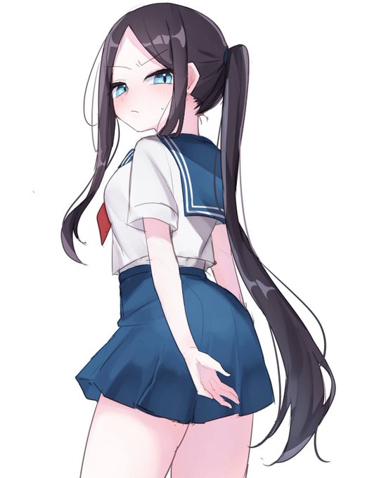 中高生セーラー服の深春さんのらくがき 