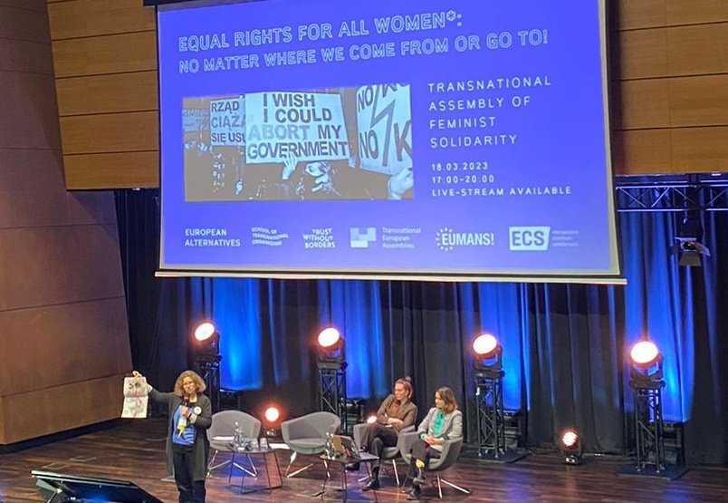 takeover_europe's tweet photo. ”We have our herstory. And we will never ever allow herstory to be erased in Poland. Because united we stand, divided we fall", Lidka Makowska @TKobieca
#citizenssummit @euroalter @theeumans https://t.co/Cd8jeplJNw