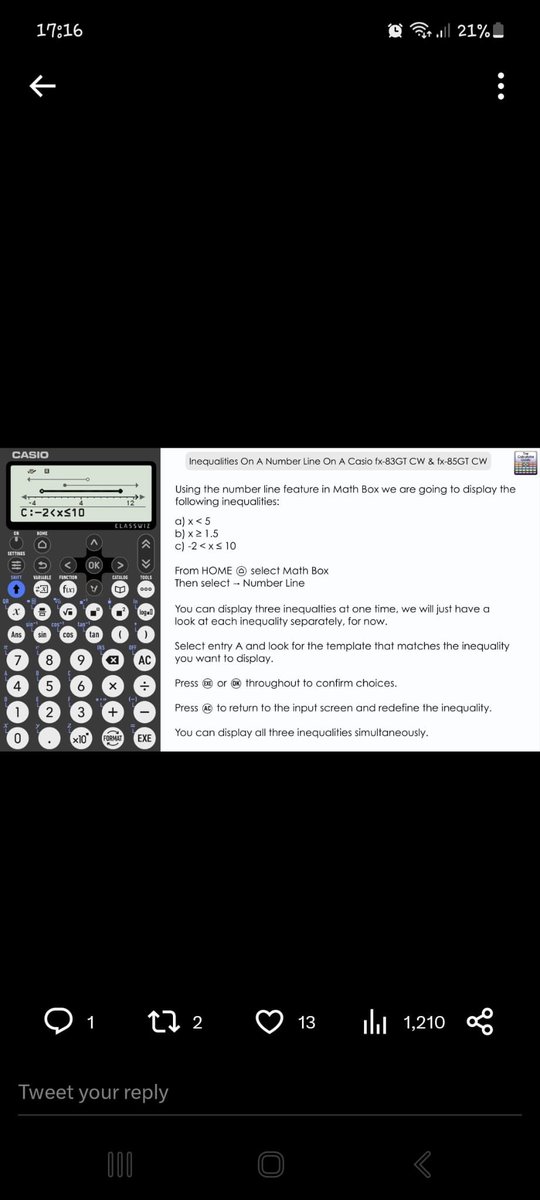 gcarp567's tweet image. This is a really nice feature of the new fx-83/85GT range of calculators. Shame it doesn’t look nice #fashionoverfunction #functionoverfashion