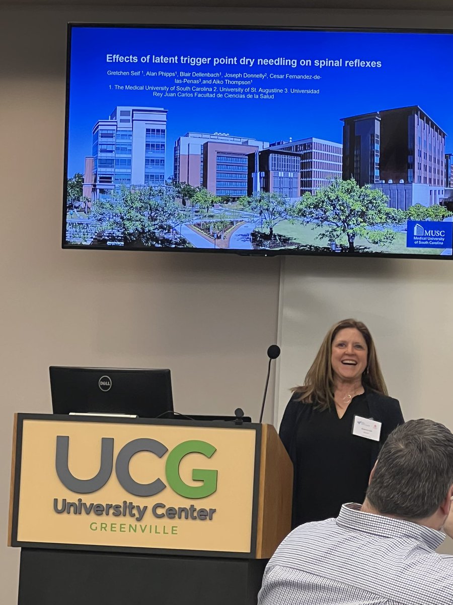 Presenting at <a href="/APTA_SC/">SCAPTA</a> annual conference….and our research won the best 5x5 which comes with a very valuable prize (free registration for next year)!!  <a href="/alanphipps15/">Alan Phipps</a>
