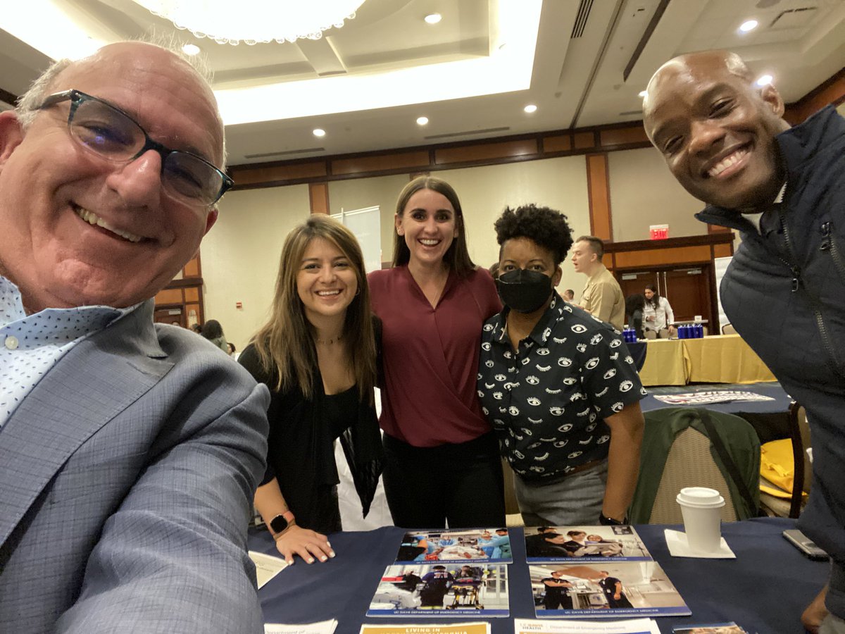 kat04747's tweet photo. Now that’s dedication when your department Chair takes a red eye to come represent at the @HowardU Residency Fair! Ran into @UCDavisEM alum Dr. Kevin Durgun, too! @RodFontenette1 https://t.co/W7spyQcx1I