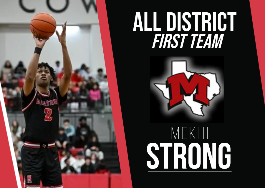 Congratulations to  #2
Mekhi Strong
7-6A 1st Team All-District