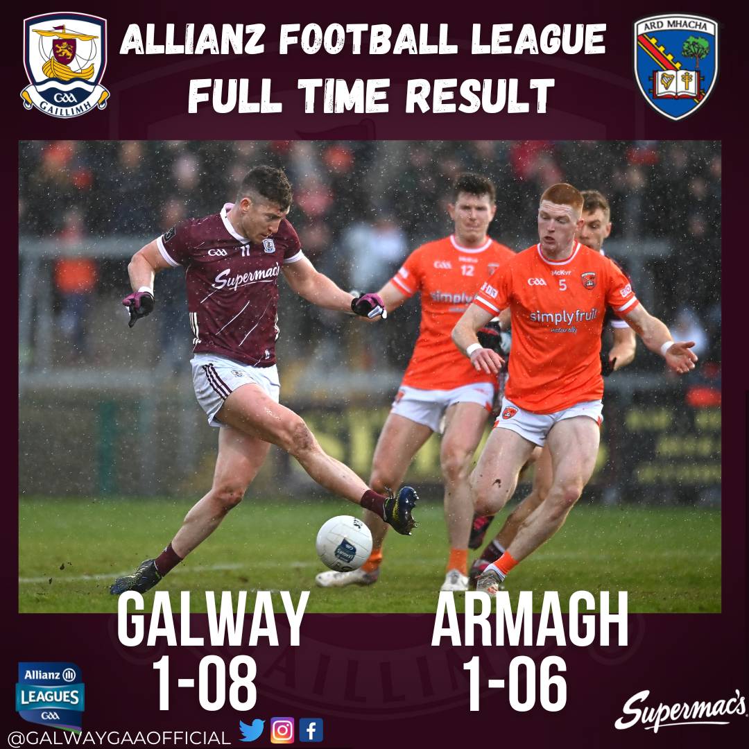 Galway_GAA's tweet photo. Result from Box-IT Athletic Park in Armagh 

Well done lads 👏👏 https://t.co/KZB7CYwQM6