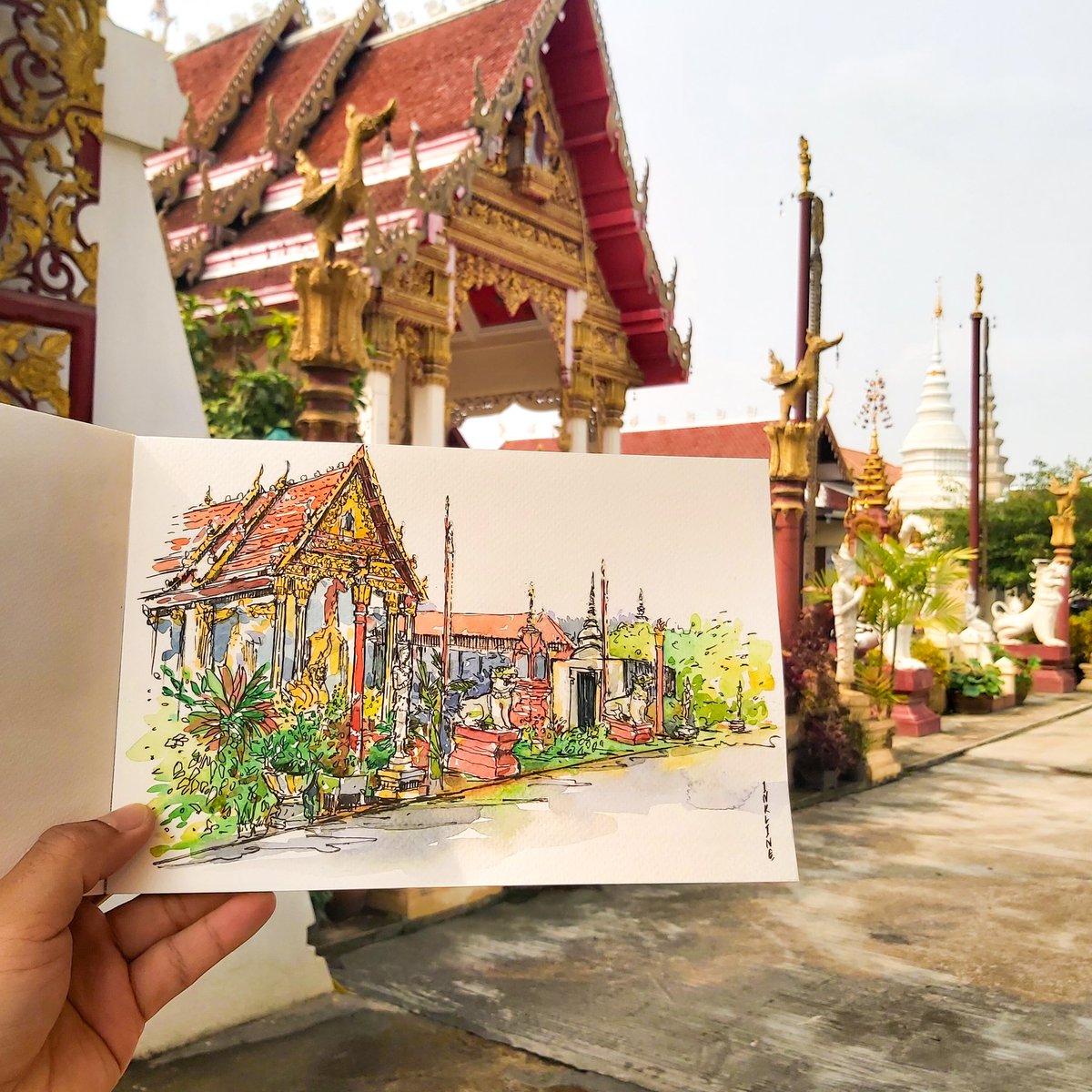 LineInk's tweet photo. #watercolor #สีน้ำThai https://t.co/5gxxgjymN8