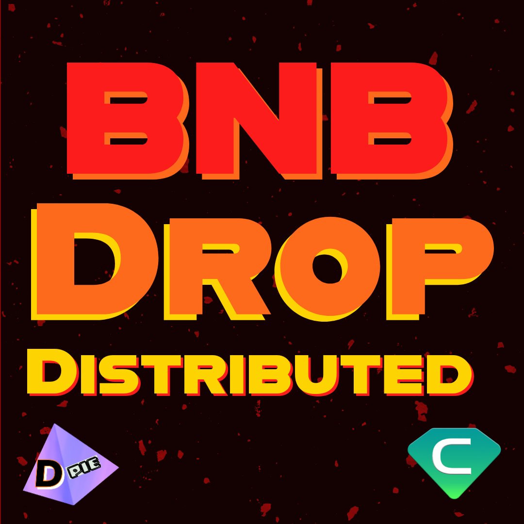 DeFiPie_Cryft's tweet photo. BNB drop distributed
50$ bnb distributed to 50th Nft mint address.
#cryft #bnb #sfm https://t.co/Cu0HvGPkhJ