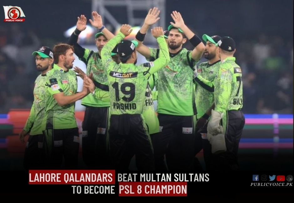 Lahore Qalandars Beat Multan Sultans To Become PSL 8 Champion.

#PSLFinal #Rizwan #MSvsLQ #ShaheenShahAfridi #shaheenafridi #MultanSultans  #PSL08 #HBLPSL8 #PSL8  #HBLPSL #HBLPSL2023 #LQvsMS