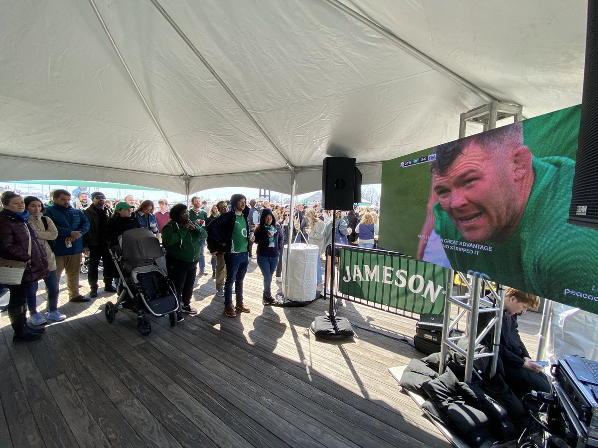 We’re sham rockin’ on District Pier! ☘️ Ireland at #TheWharfDC is happening now through 6pm. 

Come join us for <a href="/GuinnessUS/">Guinness US</a> beer, hurling with the <a href="/dcgaels/">DC Gaels GAA</a>, rugby in the <a href="/jamesonwhiskey/">Jameson Whiskey</a> lounge, and more.