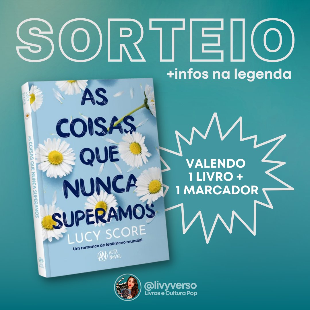 livyverso's tweet photo. SORTEIO✨
🗓️ Resultado: 16/04
+ infos na thread

• 01 livro físico "As coisas que nunca superamos"
• 01 marcador do livro

Para concorrer siga as regras:
• RT este tweet; 
• Siga @livyverso no twitter
• Siga @AltaNovel no twitter https://t.co/cTh9OADldx