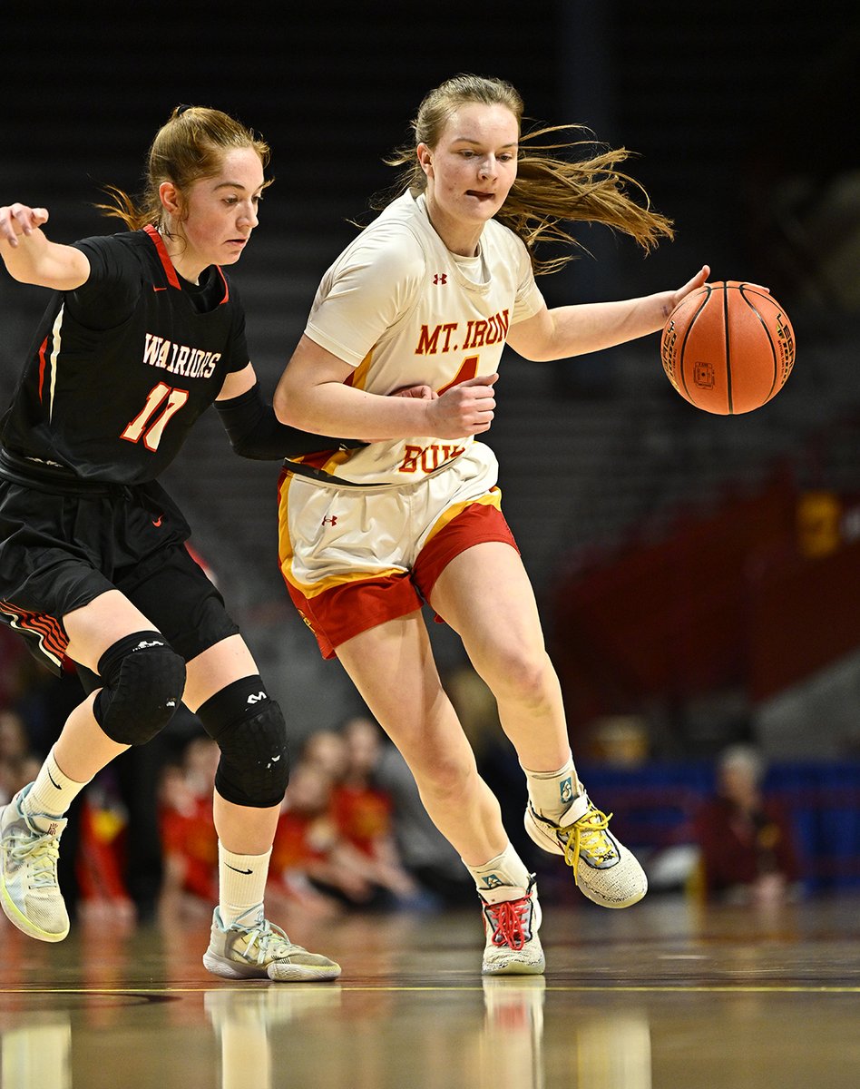 BreakdownUSA's tweet image. FINAL @MSHSL girls' basketball state tourney at Williams Arena

Class 1A championship
#1 Mt. Iron-Buhl over #3 BOLD, 52-31. Gabby Lira with a double-double (10 pts, 13 reb) and @jordanzubich with 15 pts for @MIBBASKETBALL
 
@GMacHoops