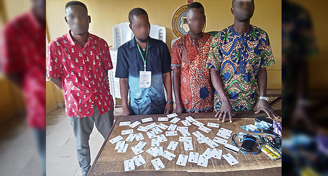 channelstv's tweet photo. Vote-Buying: Party Agents With ‘Hundreds’ Of Credit Cards Intercepted In Ogun
https://t.co/slv5ZvjQNo
#ElectionDay
#PollingUnit
#LagosDecides2023
#NigeriaDecides2023 https://t.co/ITQLC3iGXF