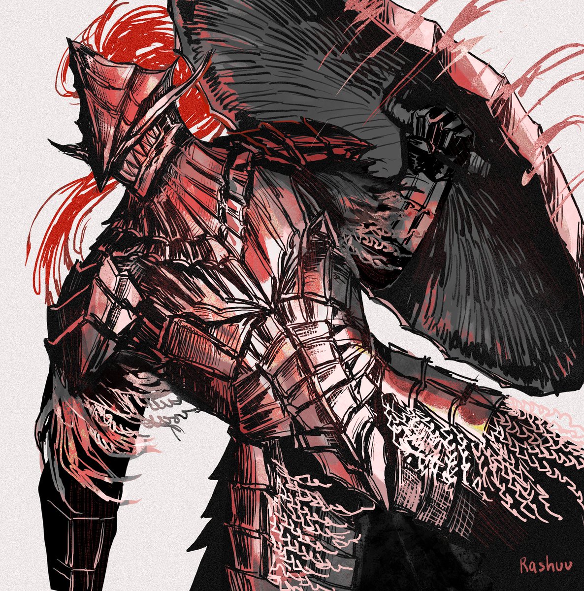 RT @_Rashuu_: Dragonslayer Armour
#DarkSouls3 https://t.co/x8xsYOkFWb