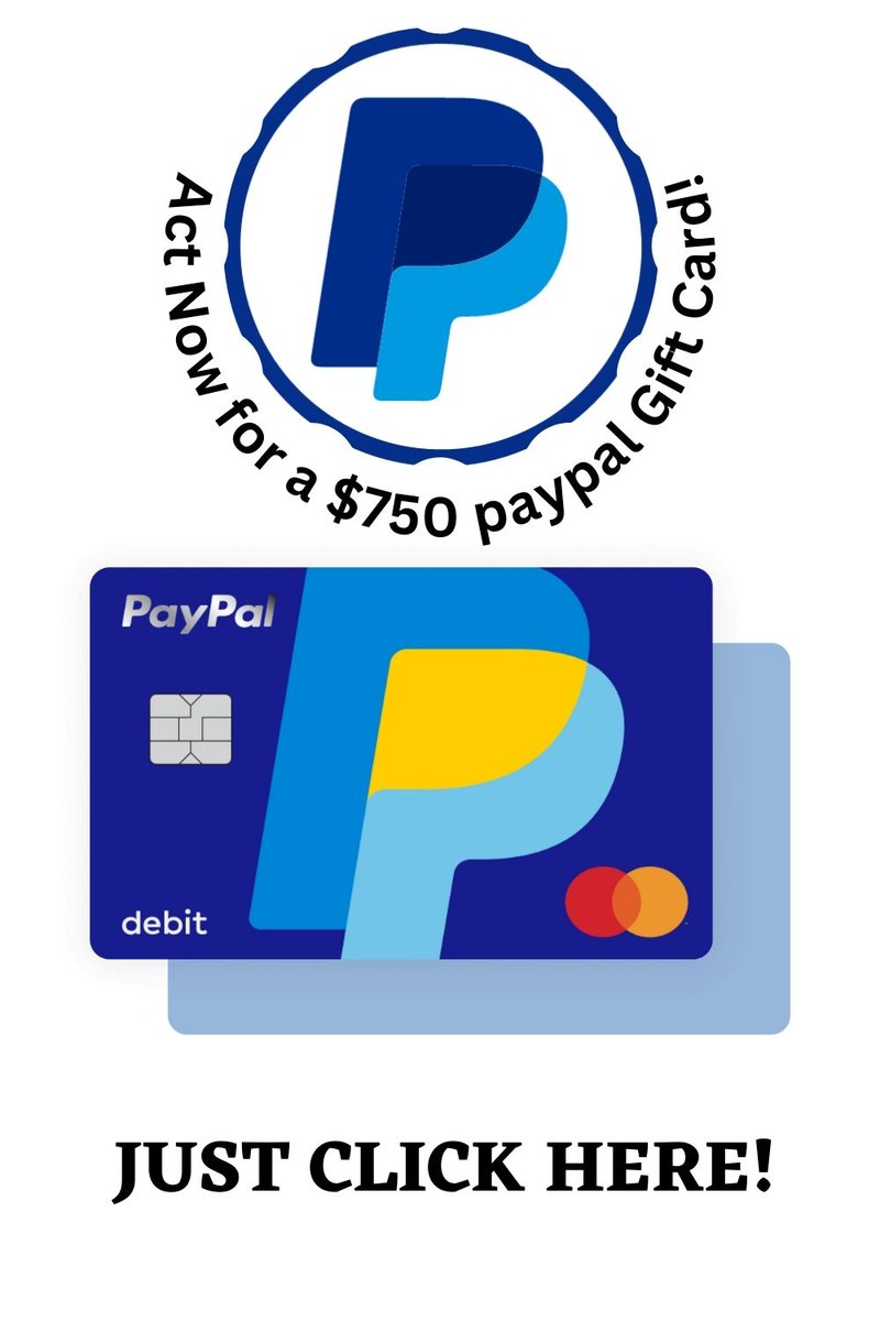 Enter your information now for a chance to win.
💸 PayPal Gift Card is back! Enter for a chance to win $750 Paypal gift card#
Follow me❤️
Retweet🧡
Like💛
#Tulsa #YoutubeCorrupt #Impeach Biden #LeftandRight #Spotify #Lock Her Up