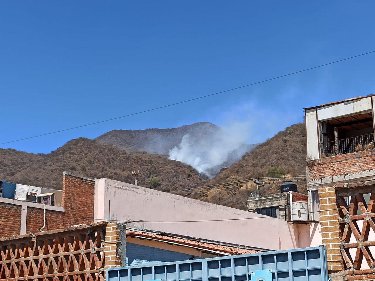 LAVOZDELARIBER1's tweet photo. [VIDEO 📹] Se reporta fuego forestal en el Area Natural Protegida Cierro Viejo - Chupinaya - Los Sabinos, en el área conocida como en #Tempisque en #Ajijic 

@SemadetJal @ReporteForestal https://t.co/hJNBEtAKv2