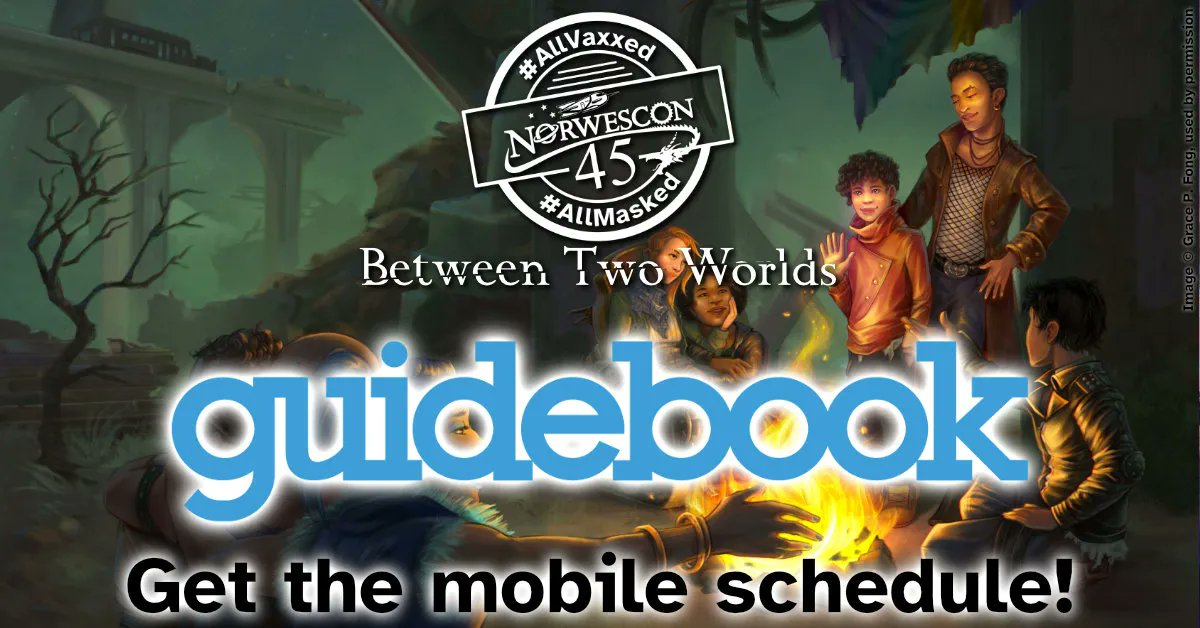 norwescon's tweet photo. The schedule of panels is now available on Guidebook, your most comprehensive and up-to-date mobile source for #NWC45 information. Download the free Guidebook app in your favorite app store and search for Norwescon45, or go here for more information: https://t.co/81pTjWYs6h https://t.co/EjZy3AjHY5