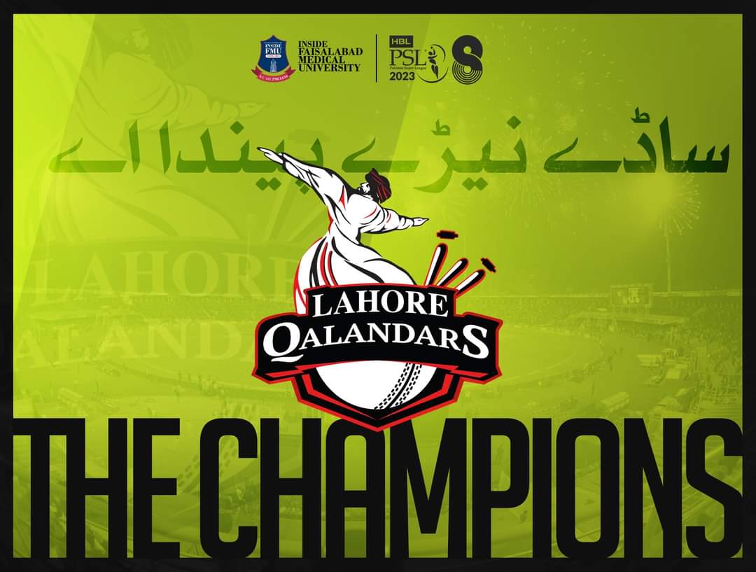After what happened in two consecutive World Cups, thanks Allah G for making us witness this moment. 💚🖤 

QALANDARS. THE CHAMPIONS.

#PSL08 #PSL2023 #LQvsMS #MSvLQ