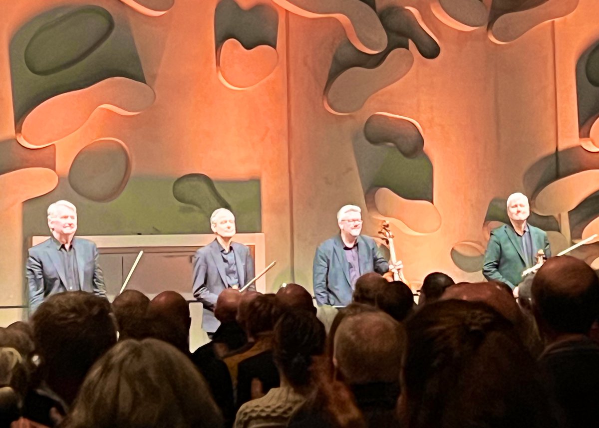 Amazing performance by <a href="/EmersonQuartet/">EmersonStringQuartet</a> in Aalborg today.What a wonderful concert! Beautiful encore. Thank you very much!