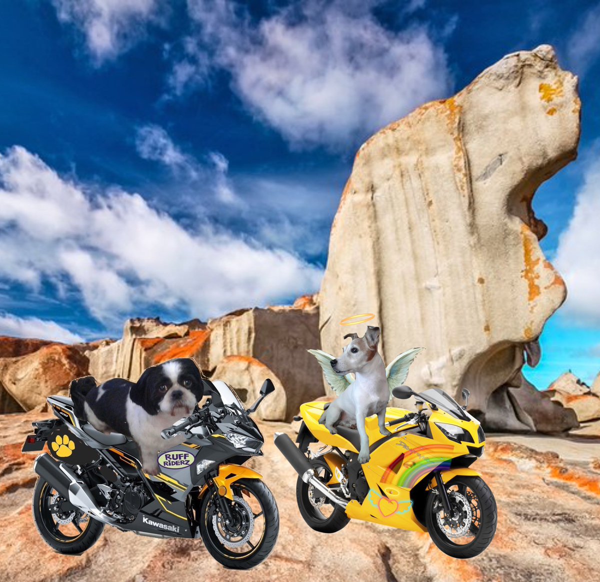 *zooms up* me and my bro angel Mitch are privileged to be in Aus on the #ruffriderz trip !