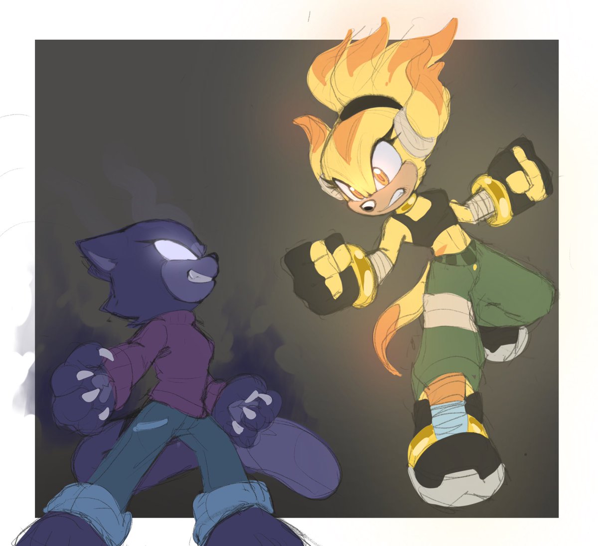 QKora01's tweet photo. Dark Kat vs. Super Kora! The fight of the century >:3 please check out @justdoodlekat comic! (down below)
#Darkkat https://t.co/m3Pu8syDpQ