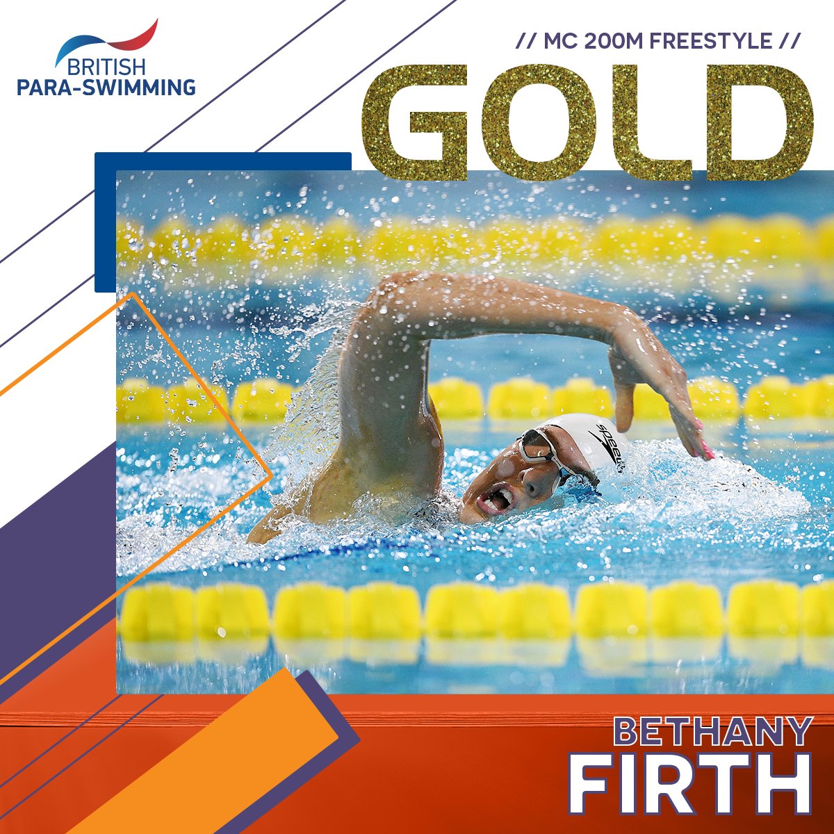 Absolutely flying✈️✈️✈️ @BethanyFirth2 takes MC Women's 200m Freestyle gold with a brilliant performance in the pool💥💥💥