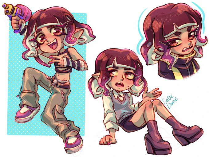 made my own octolingsona  #splatoon 