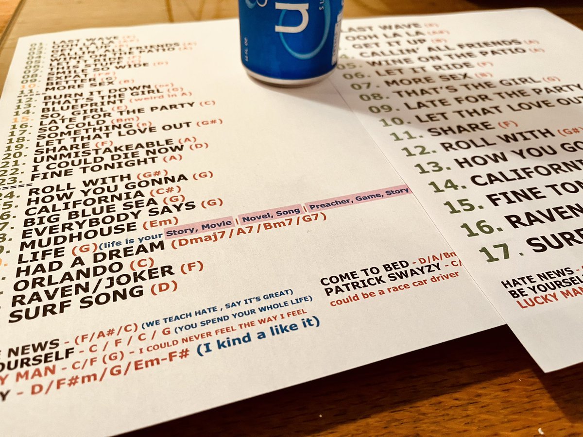 Jam time! What would you like to hear live?