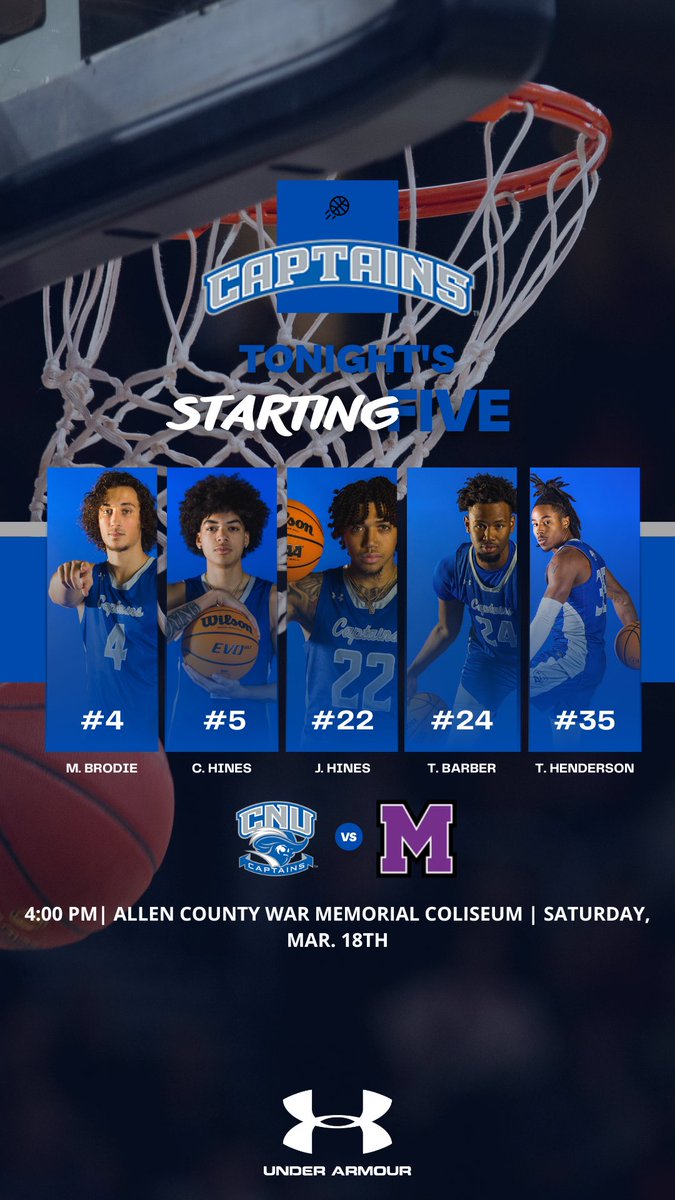 CNUHoops_'s tweet photo. Starting five. https://t.co/hyfqzOVI0i