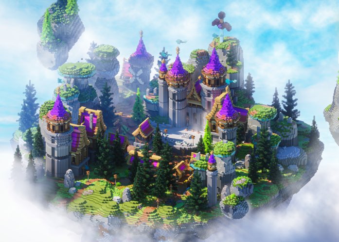 build_side's tweet photo. Hello everyone this is our new product a beautiful castle full of many useful things for your minecraft server. 💜
—————————
@build_side 
@build_side 
—————————
Render: @notbarteksk 📸
—————————
#minecraft #Minecraftbuilds 
#building #tweet #minecrafts #minecraftgamer https://t.co/dv4i0oGw1p