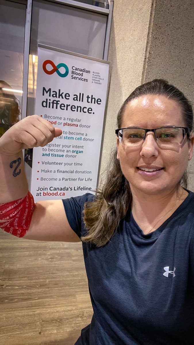 NatalkaL's tweet photo. That’s it that’s all, that’s the sound of 🩸🆎 Neg blood donation #23 now in the books!
•
@canadaslifeline @LifelineYEG
#CanadasLifeLine #BloodDonation #SaveLives #BloodDonar #ABNegBlood #RareBloodType #YEG #CanadasLifeLine #LifelineYEG #ItsInYouToGive🩸 https://t.co/lg53vuRNoU