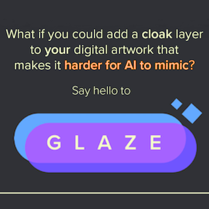 NathanFowkesArt's tweet image. It's here! glaze.cs.uchicago.edu Protect your artwork from invasive AI scraping, this is just incredible, I'm so proud to have been a part of this project!
Posting again to be sure everyone sees. There's no cost or ads for this.