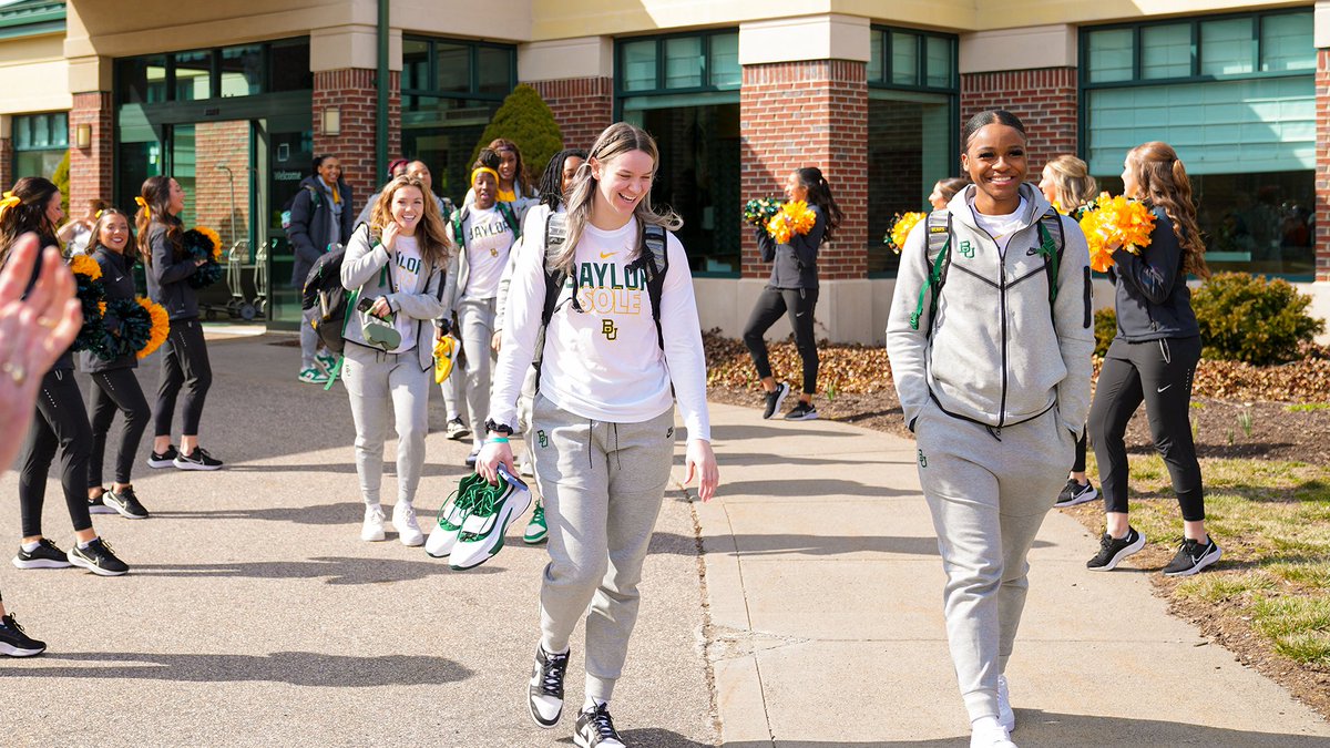 Baylor Women's Basketball (@baylorwbb) on Twitter photo Thank you <a href="/BaylorSpirit/">Baylor Spirit Teams</a> & <a href="/BU_GWB/">Golden Wave Band</a> for sending us off right! Next Stop โก๏ธGampel Pavilion!
#SicEm | #GreaterThan Thank you <a href="/BaylorSpirit/">Baylor Spirit Teams</a> & <a href="/BU_GWB/">Golden Wave Band</a> for sending us off right! Next Stop โก๏ธGampel Pavilion!
#SicEm | #GreaterThan