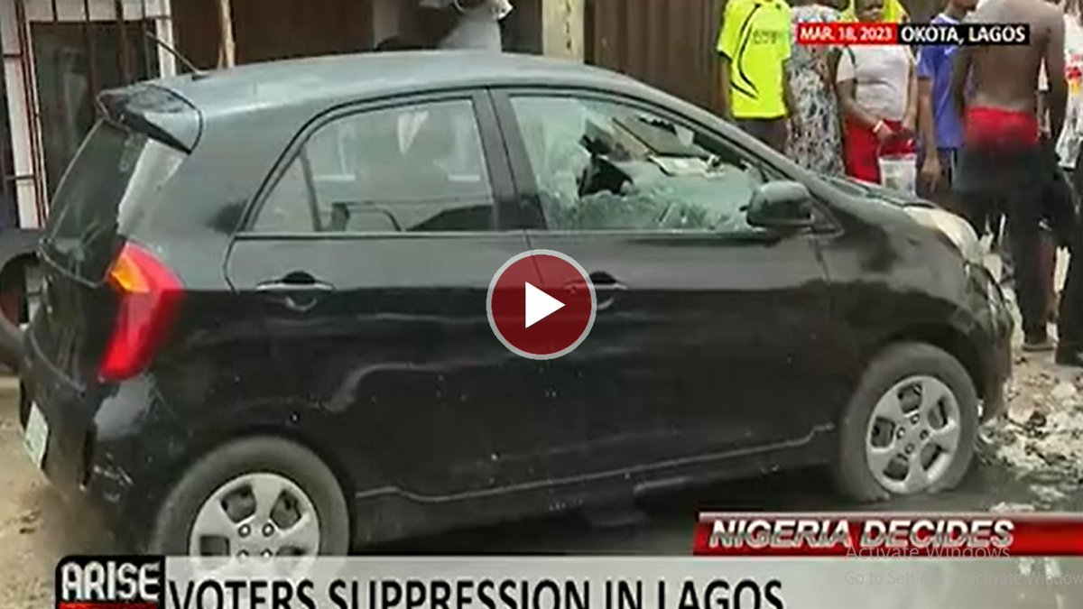 ARISEtv's tweet image. Voter Suppression In Lagos CLICK TO WATCH arise.tv/voter-suppress…