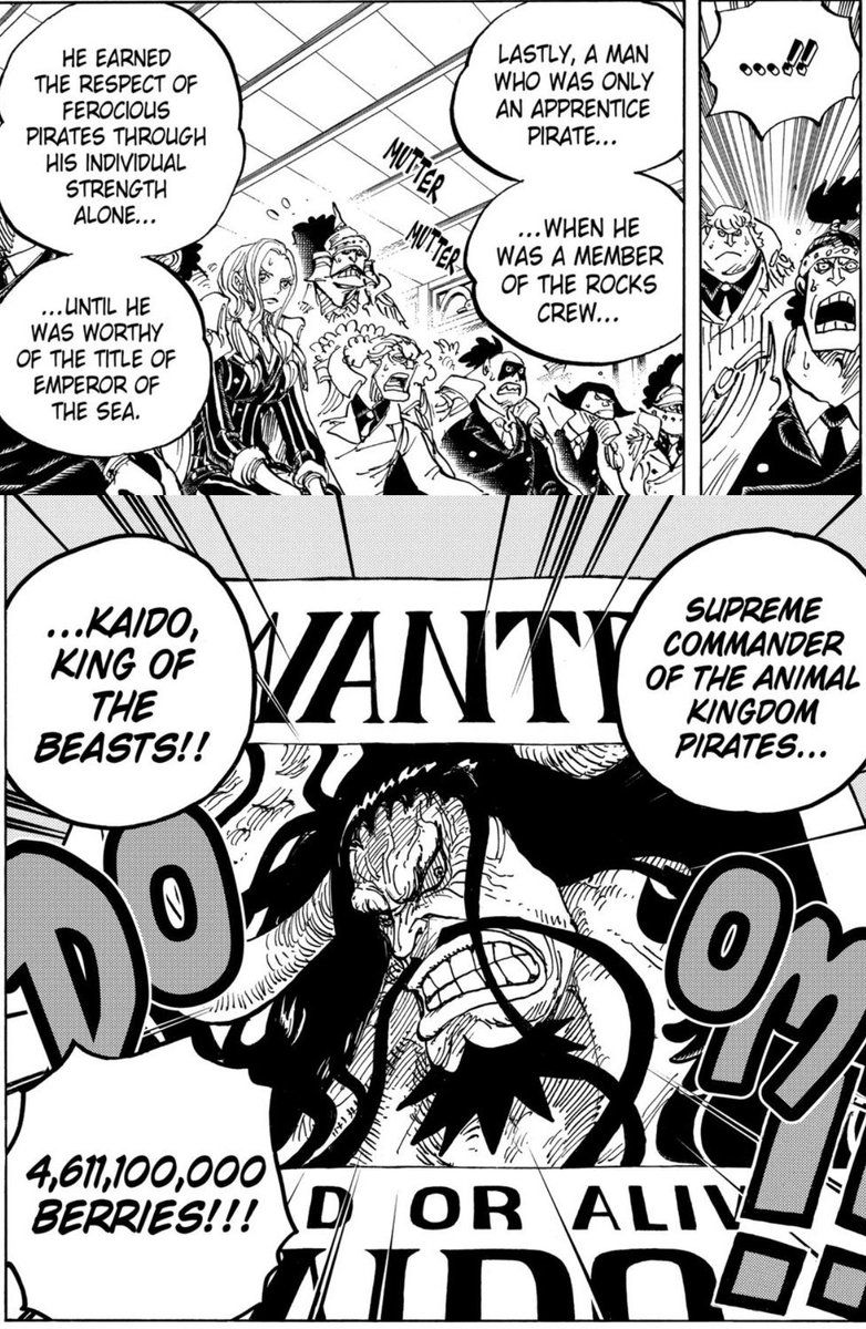 Kaido Top 1 on Twitter "the only two characters to get their bounties