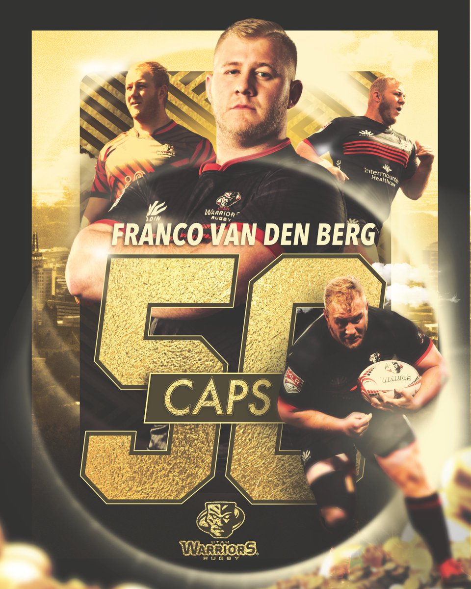 Congratulations to Franco Van den Berg on earning his 50th MLR cap!

#ForTheNation #UtahBuilt