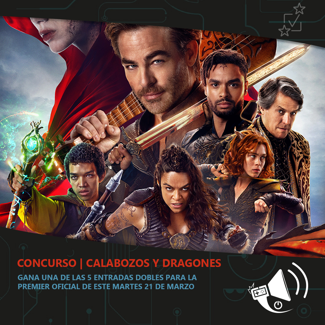 #Concurso | ¿Quieres ver antes de forma exclusiva Calabozos y Dragones: Honor entre Ladrones? Tenemos un nuevo concurso para que tú y un acompañante vayan a la Premier Oficial en Chile de la cinta, a realizarse este martes 21 de marzo.

(1/3)