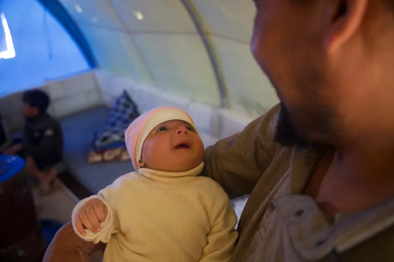 Afraa, Syria’s ‘earthquake miracle’ baby, turns 40 days old
At a time when Syrians traditionally celebrate babies and their mothers, Afraa is embraced by her aunt’s family’s love.