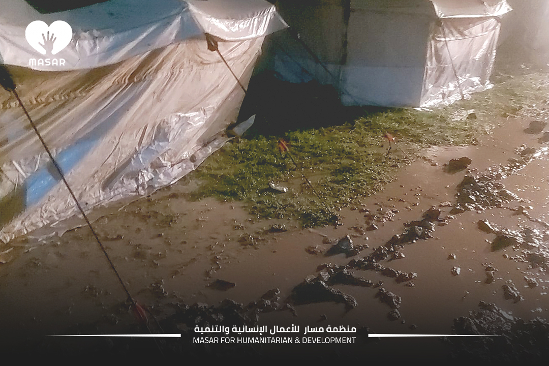 masarsyria's tweet photo. They didn't treat the wounds of recent #earthquake #disaster until the floods came and washed away their shelters and tents
In #Northern_Syria, the population #suffers from the impact of natural disasters, which deprived them of the simplest factors of stability and resilience. https://t.co/Eh7I3sAnfO