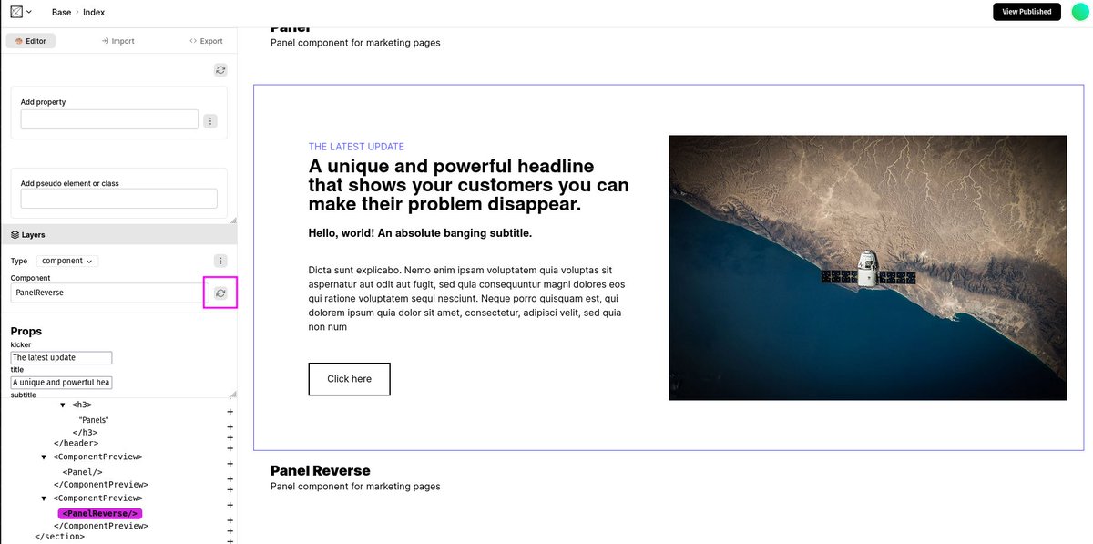 Components AI tweet media