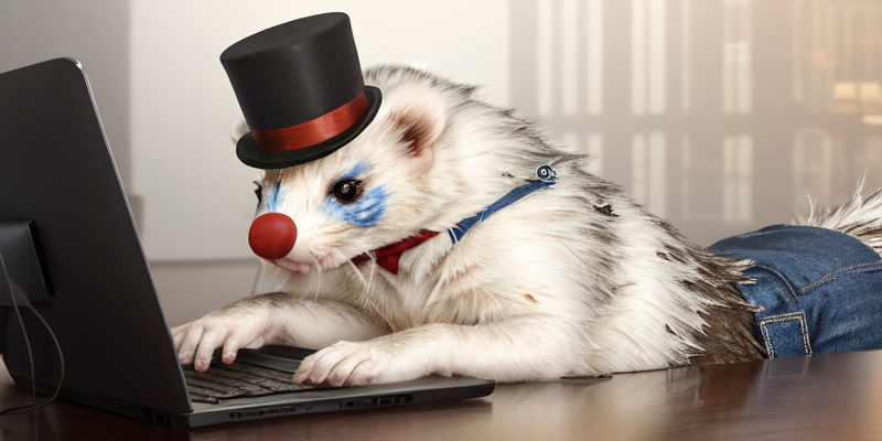 completely real photograph of woozle telling lies on the internet

#ferrart #AIart