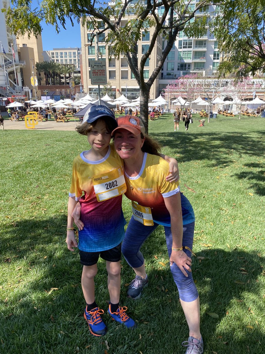 Thanks for your support! Alex and I ran the 5k to #EndCancer with #PadresPedal and #Curebound for Team #ScrippsResearch!!