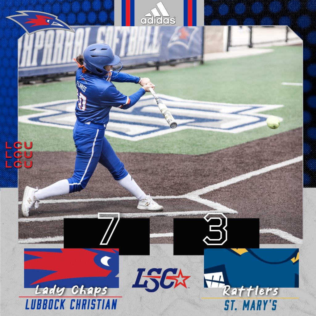 🥎 SB | FINAL

St. Mary's 3
1⃣1⃣<a href="/LCUSoftball/">LCU Softball</a> 7

🔵 - LCU completes the LSC series sweep over St. Mary's, which improves their mark to 24-8 on the season and 14-7 in LSC play.

#D2SB
#LSCsb