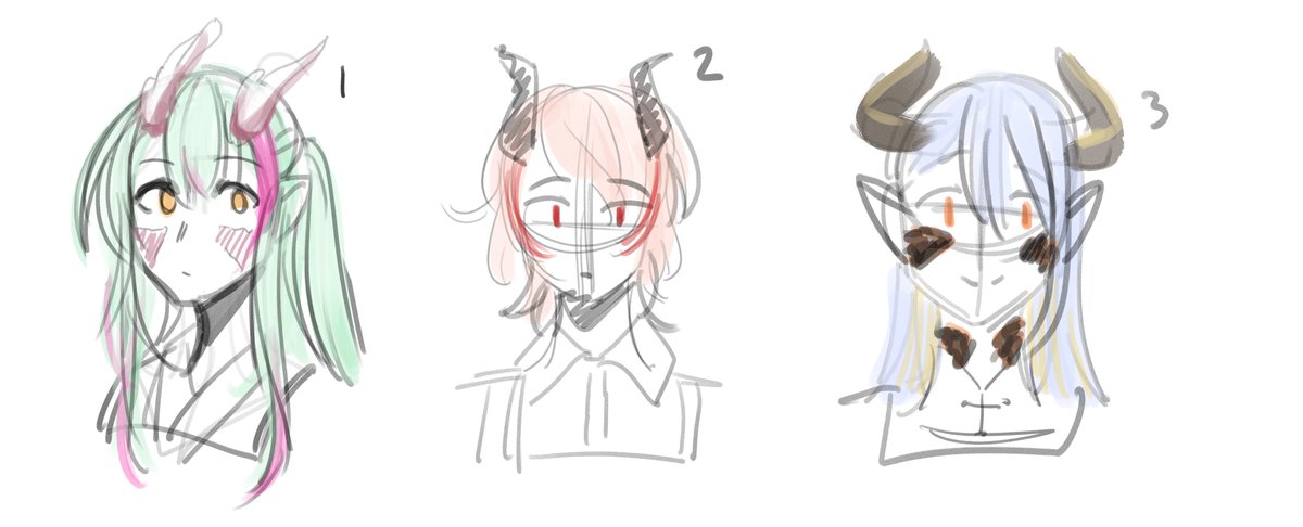 JustHamu_'s tweet image. Help me pick a dragon boy design! (poll in the thread)
#characterart 
#character_design