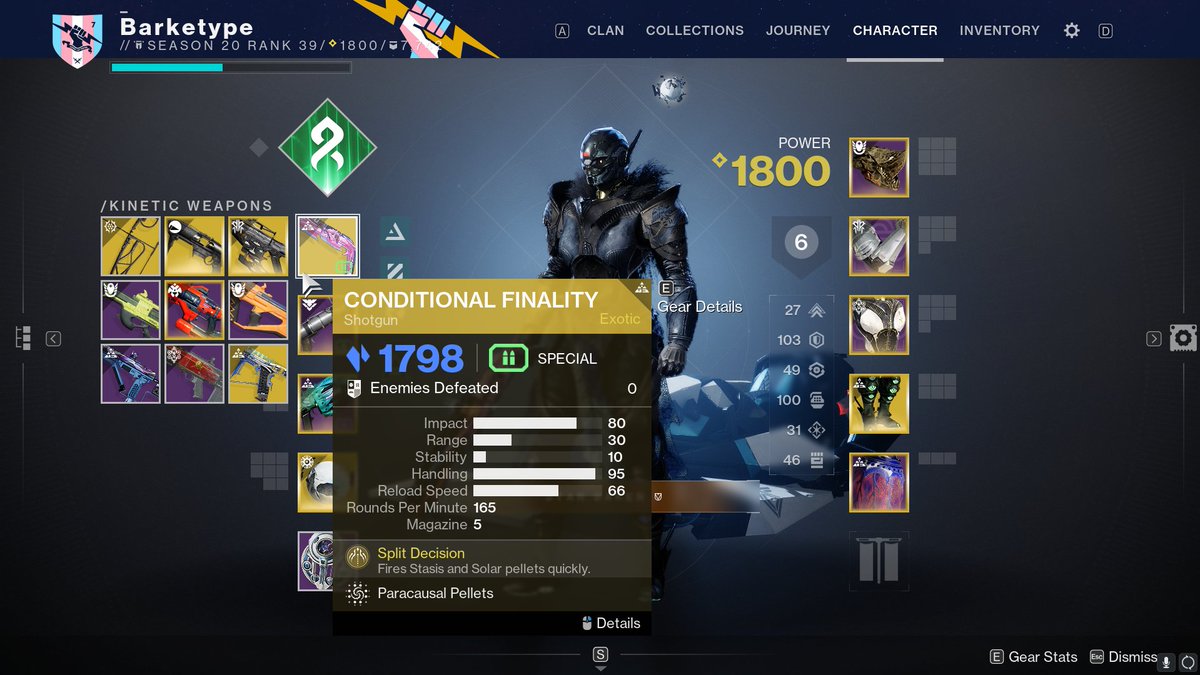 Barketype's tweet photo. Took 2 RoN runs for this thing to drop for me and I feel INVIGORATED https://t.co/zjTavOrpR0