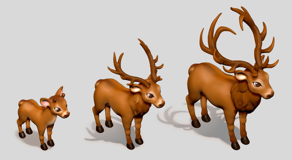 NatashaMor18's tweet photo. мой концепт благородного оленя Cervus elaphus для игры Нано Ферма.
#redspell #concept #animals #deer #zbrush #3dart #photoshop #astro_garden #astrogardengame https://t.co/RbzziI6S38
