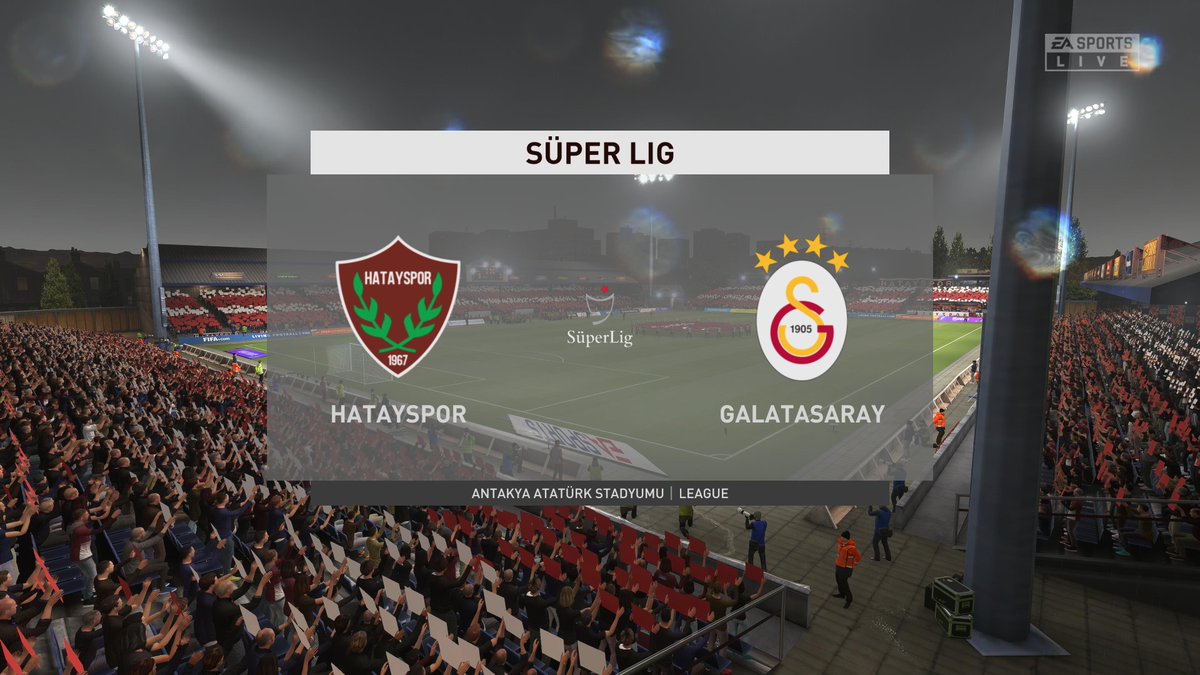 TLGFIFA's tweet photo. Hatayspor steal a point from Galatasaray! | Hatayspor - Galatasaray | 🇹🇷 Süper Lig - Week 25
Antakya Atatürk Stadyumu | 03 February 2021 | 19.00 | Rain | Legendary
Watch the full match: https://t.co/BAvWYjukP6
#FIFA #Galatasaray #SüperLig #HTYGS #MatchDay #Football #Soccer https://t.co/Z2eM7xoXZS