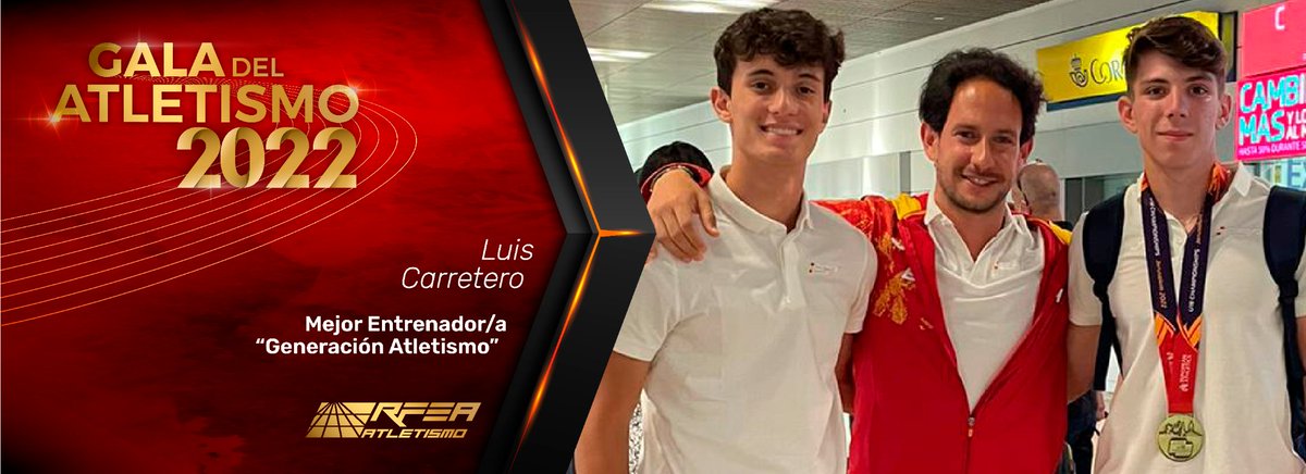 🏆 Premio 'José Luis Torres'

➡️ Mejor Entrenador
👉🏼 Gabriel Lorente 👈🏼

➡️ Mejor Entrenador 'Generación Atletismo'
👉🏼 Luis Carretero 👈🏼

GRACIAS. Sois un pilar del atletismo 👏🏼👏🏼👏🏼

#PremiosRFEA2022 

📺 bit.ly/3n6GZjS
📱 twitch.tv/atletismorfea