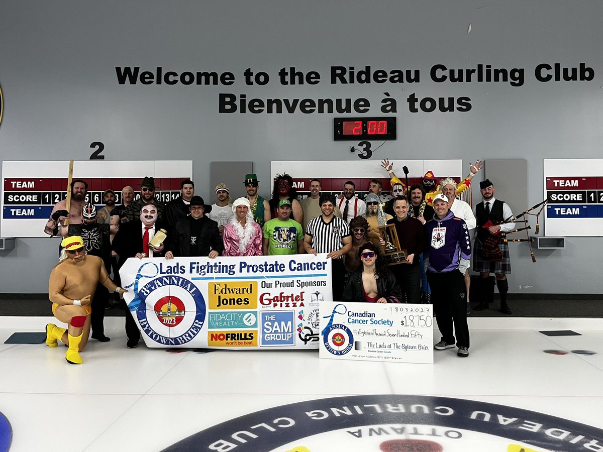 _MarkSutcliffe's tweet photo. I was proud to throw the first stone and officially open the 8th Annual Bytown Brier this afternoon, alongside 2006 National Champion Jean-Michel Ménard! 

This annual curling tournament raises funds for prostate cancer research in partnership with the Canadian Cancer Society. https://t.co/WqLQqvUxrP